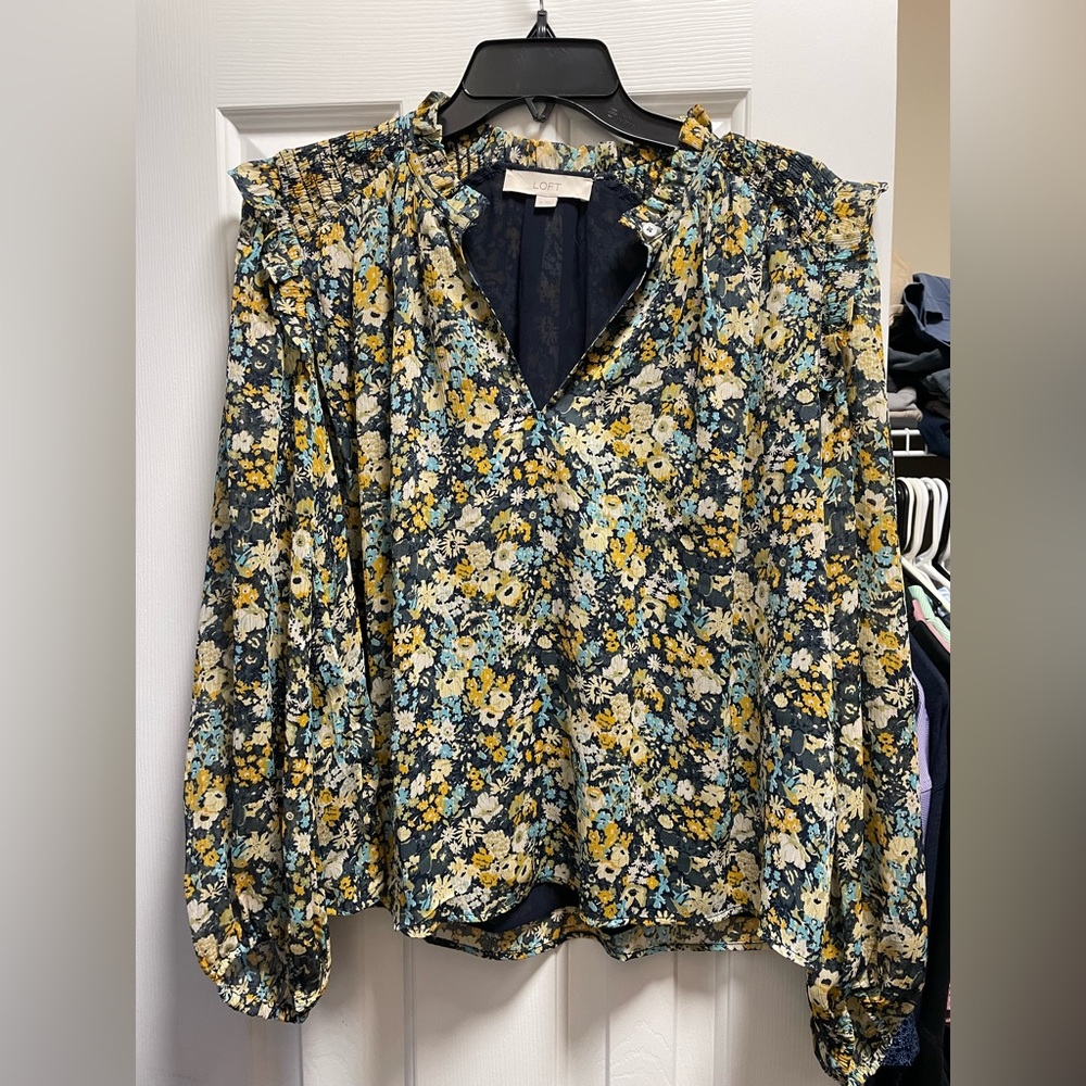 Loft floral blouse